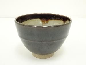 膳所焼　陽炎園造　胴締茶碗